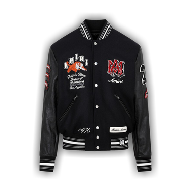 Buy Amiri Vintage Patch Varsity Bomber Jacket 'Black