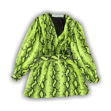 Buy Off-White Snake V Arrow Belt Dress 'Neon Green' - OWDB134S19D600456210  | GOAT