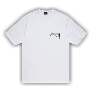 ★人気★【STUSSY】★Stussy Bones Stock T-Shir.t White★ STUSSY NATURAL SKULLS AND BONES PIG DYED T-SHIRT | IAMNUE