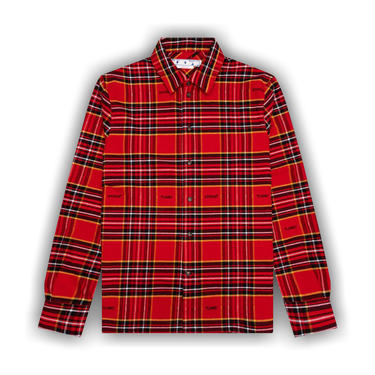 【人気沸騰】 Buy Off-White Flannel Skate Shirt 'Red/Black トップス