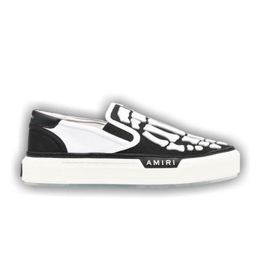 Size 12.5 Amiri Skel Top Slip On Black White