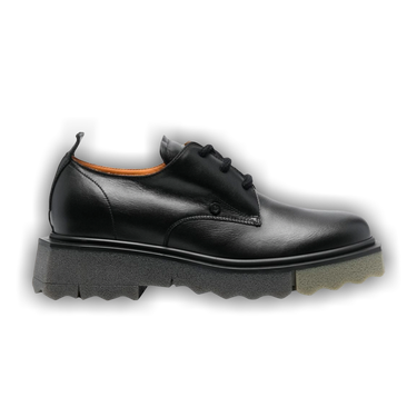 【Off White】LEATHER SPONGE DERBY ★関税送料込み Buy Off-White Sponge Derby 'Black Khaki' - OMIF013S22LEA001