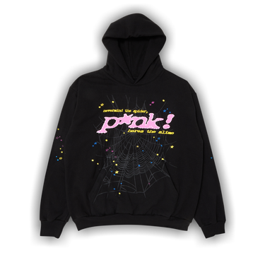 Buy Sp5der P*nk Hoodie 'Black' - 2406 1FW210106PH BLAC | GOAT AU
