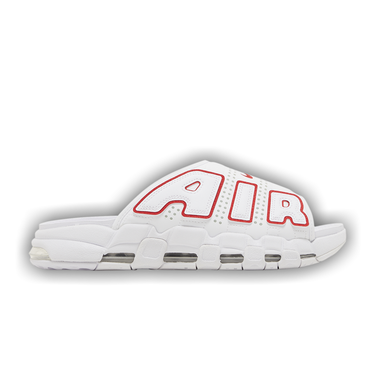 Buy Air More Uptempo Slide 'White University Red' - FD9884