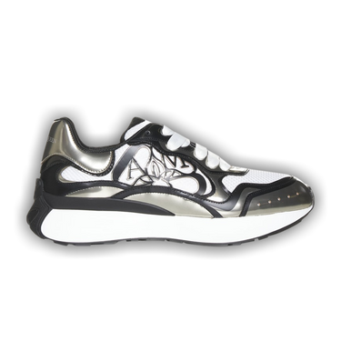 Buy Alexander McQueen Sprint Runner 'White Silver' - 750328 W4WN1