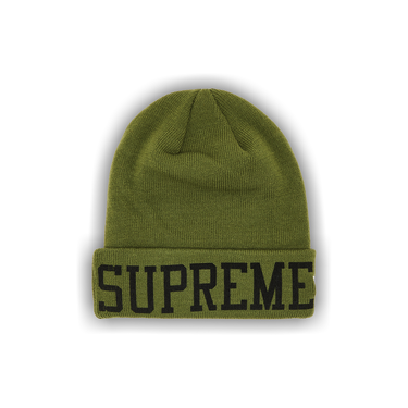 Supreme x New Era Varsity Beanie 'Olive'