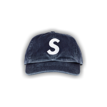Supreme　Pigment　S Logo　6-Panel　\"Navy Supreme Pigment S Logo 6-Panel (FW24) - $54