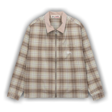 ジャケット・アウター Stussy Frank Plaid Zip Ls Shirt Frank Plaid Zip L/S Shirt – Premier