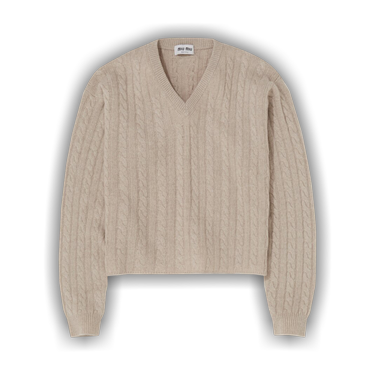 Buy Miu Miu Cashmere V Neck Sweater 'Calce' - MML817 13KX F0A08