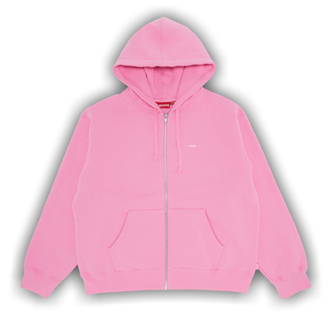 Buy Supreme Small Box Zip Up Hooded Sweatshirt 'Pink' - FW23SW40 PINK | GOAT