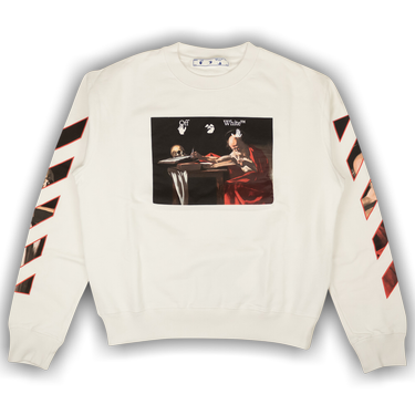 Buy Off-White Caravaggio Slim Crewneck 'White/Red 