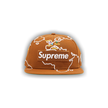Buy Supreme Worldwide Box Logo New Era 'Brown' - FW23H21