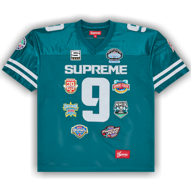 Buy Supreme Championships Embroidered Football Jersey 'Dark