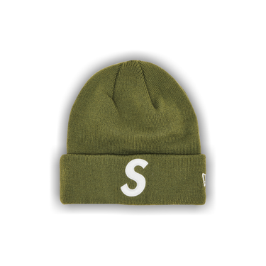 Buy Supreme x New Era S Logo Beanie 'Olive' - FW23BN42 OLIVE | GOAT