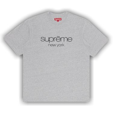 Buy Supreme Classic Logo Short-Sleeve Top 'Heather Grey