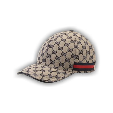 Gucci Original Gucci Canvas Baseball Hat With Web Black Gucci Hat in 2023