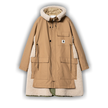 sacaixCarhartt womens Canvas Parka新品未使用 Buy Carhartt WIP x Sacai Canvas Parka Siberian 'Beige