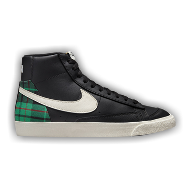Buy Blazer Mid 77 Premium Black Green Tartan Plaid DV0796 001 GOAT