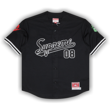 Buy Supreme x Mitchell & Ness Downtown Hell Baseball Jersey