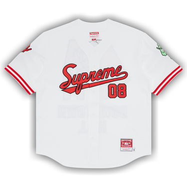 Buy Supreme x Mitchell & Ness Downtown Hell Baseball Jersey 'White' -  FW23KN18 WHITE | GOAT