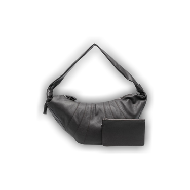 Buy Lemaire Leather Large Croissant Bag 'Dark Chocolate Buy Lemaire Leather Large Croissant Bag 'Dark Chocolate