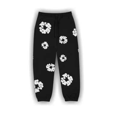 Buy Denim Tears The Cotton Wreath Sweatpants 'Black' - 401 010 30