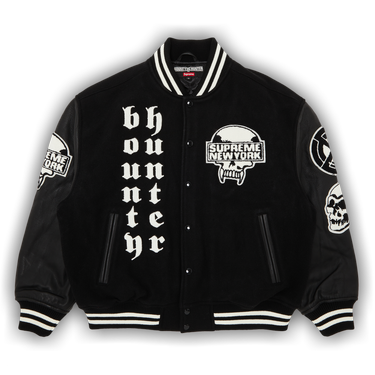 Supreme New York Yankees Varsity Leather Jacket | Men Varsity Jacket