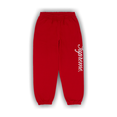 Buy Supreme Raised Script Sweatpant 'Red' - FW23P90 RED | GOAT