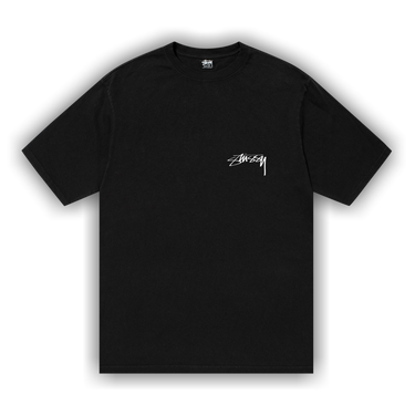 Buy Stussy Arachnid Pigment Dyed Tee 'Black' - 1905015 BLAC | GOAT