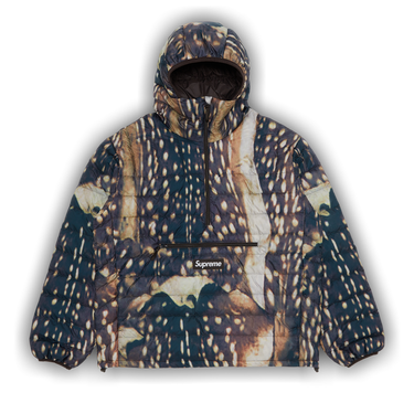 Buy Supreme Micro Down Half Zip Hooded Pullover 'Deer
