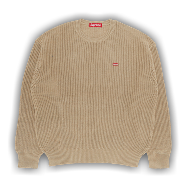 Buy Supreme Small Box Ribbed Sweater 'Tan' - FW23SK52