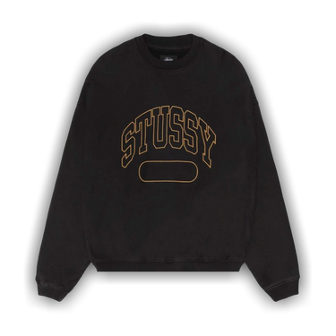 Buy Stussy Varsity Oversized Crewneck 'Black' - 118536 BLAC