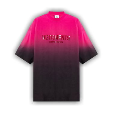 Buy Vetements Gradient Logo Limited Edition T-Shirt 'Pink