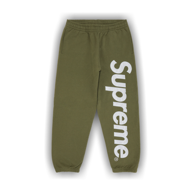 Buy Supreme Satin Appliqué Sweatpant 'Light Olive' - FW23P104