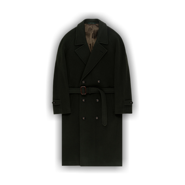 Buy Aimé Leon Dore Double Breasted Wool Topcoat 'Loden