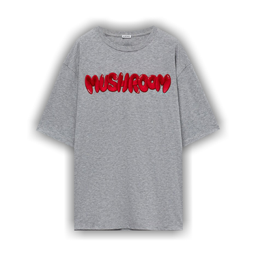 Loewe Mushroom T-Shirt Grey Melange マッシュルーム Tシャツ Mushroom T-Shirt Grey Melange | The Webster