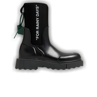 Buy Off-White Wmns Sponge Rubber Rain Boot 'For Rainy Days - Black