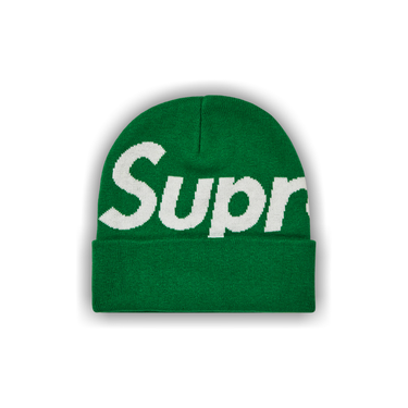 NWT Supreme Olive Green Big Box Logo Beanie Knit Hat Cap Men's DS FW24  AUTHENTIC | eBay