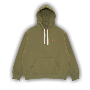 Supreme small box clearance hooded sweatshirt light olive