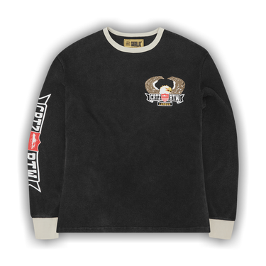Buy Corteiz Dipset Waffle Long-Sleeve 'Washed Black' - 7892