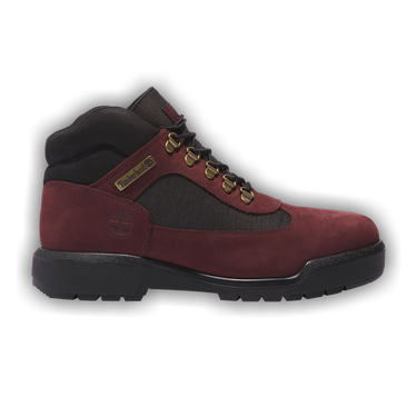 Timberland field boots burgundy store