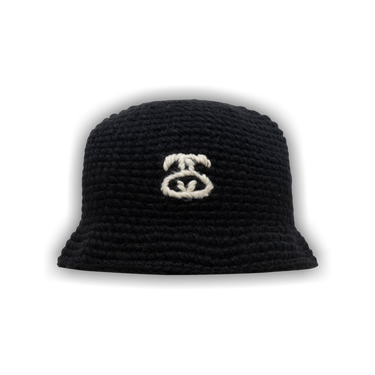 Buy Stussy SS Link Knit Bucket Hat 'Black' - 1321184 BLAC | GOAT