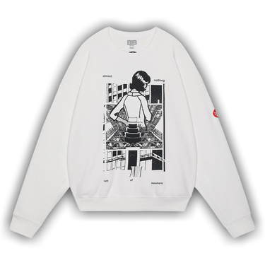 CAV EMPT (C.E) WASHED WHITE TEMPLE CREW NECK サイズL CES26CS02 Buy Cav Empt Washed MD Nothing Crewneck Sweatshirt 'White