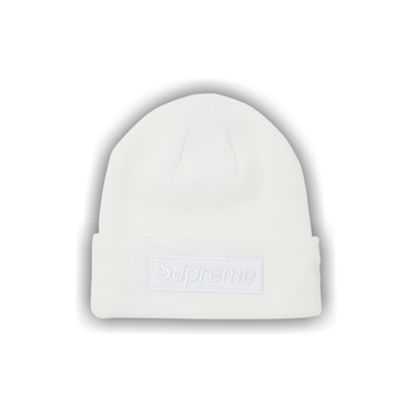 Buy Supreme x New Era Box Logo Beanie 'White' - FW23BN26 WHITE | GOAT