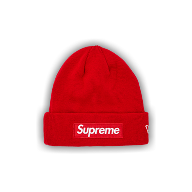 Supreme x New Era Box Logo Beanie 'Red'