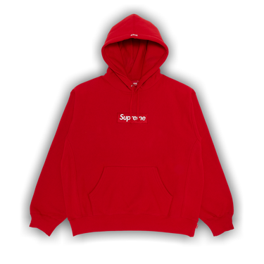 Red hoodie supreme outlet