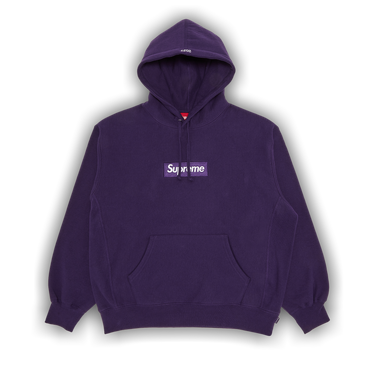 Supreme purple box logo hoodie deals