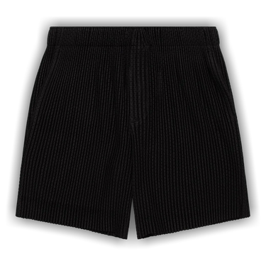 HOMME PLISSE 黒 プリーツ ショートパンツ HP53JF074 Homme Plissé Issey Miyake プリーツ ショートパンツ | ブラック
