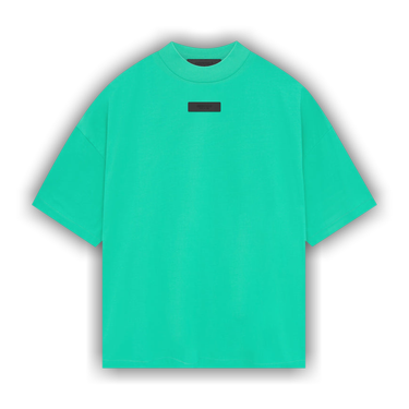 Fear of God Essentials Crinkle Nylon Halfzip SS Shirt Mint Leaf