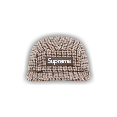 Buy Supreme Houndstooth Wool Camp Cap 'Tan' - FW23H102 TAN | GOAT